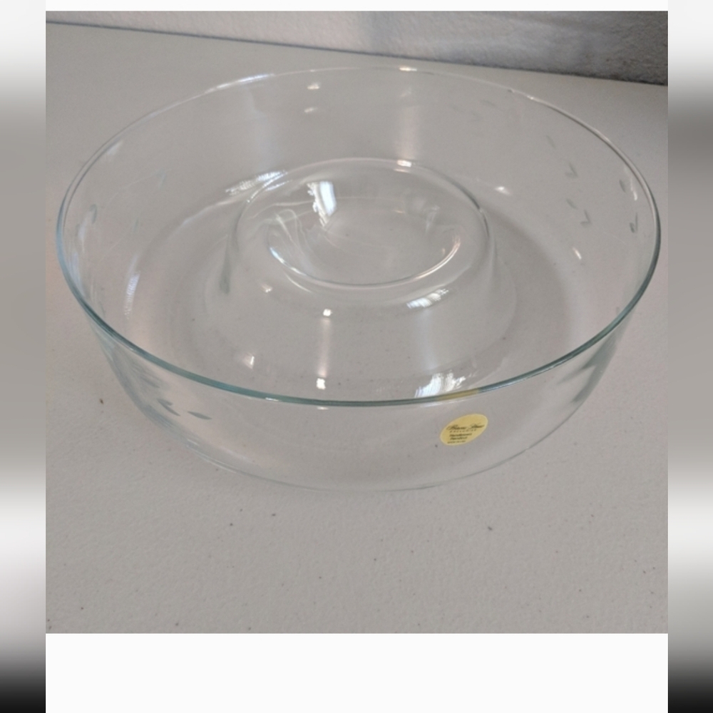 Vintage Crystal Bowl Serveware Entertaing Wedding Party Kitchen
